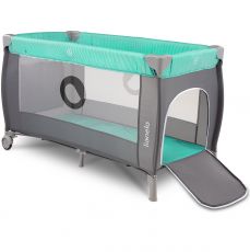 Манеж-ліжечко Lionelo Sven Plus Turquoise Grey